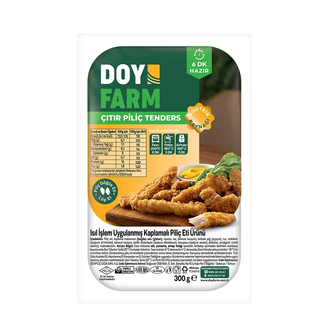 Çıtır Piliç Tenders 300gr
